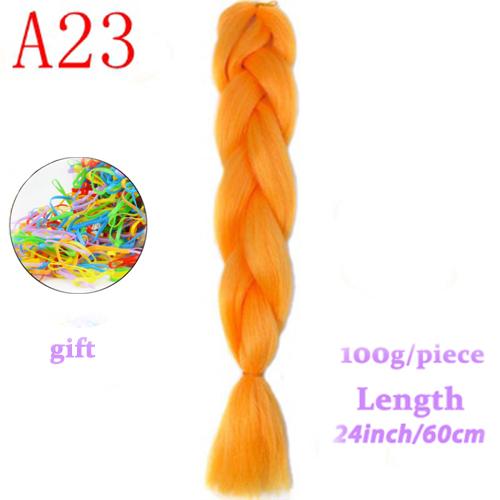 MERISIHAIR Long Ombre Kanekalon Jumbo Synthetic Woven Hair Crochet Yellow Pink Purple Gray Hair Extension Oversized Tweezers