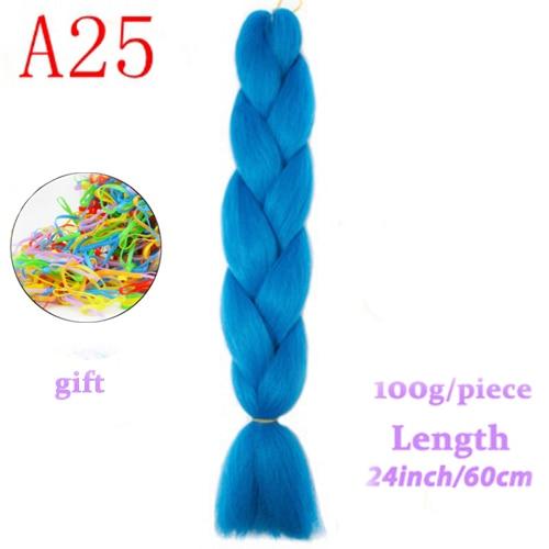 MERISIHAIR Long Ombre Kanekalon Jumbo Synthetic Woven Hair Crochet Yellow Pink Purple Gray Hair Extension Oversized Tweezers