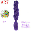 MERISIHAIR Long Ombre Kanekalon Jumbo Synthetic Woven Hair Crochet Yellow Pink Purple Gray Hair Extension Oversized Tweezers