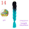 MERISIHAIR Long Ombre Kanekalon Jumbo Synthetic Woven Hair Crochet Yellow Pink Purple Gray Hair Extension Oversized Tweezers