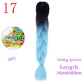 MERISIHAIR Long Ombre Kanekalon Jumbo Synthetic Woven Hair Crochet Yellow Pink Purple Gray Hair Extension Oversized Tweezers