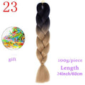 MERISIHAIR Long Ombre Kanekalon Jumbo Synthetic Woven Hair Crochet Yellow Pink Purple Gray Hair Extension Oversized Tweezers