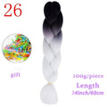 MERISIHAIR Long Ombre Kanekalon Jumbo Synthetic Woven Hair Crochet Yellow Pink Purple Gray Hair Extension Oversized Tweezers