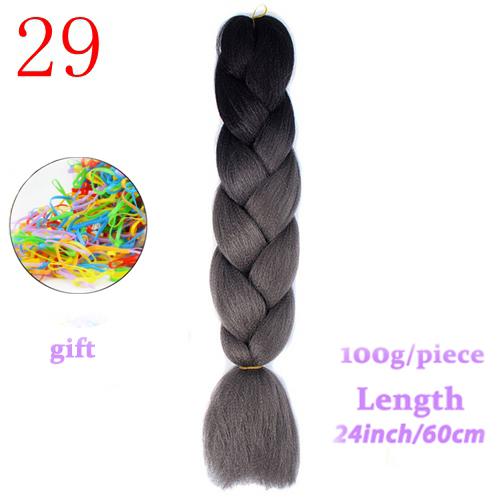 MERISIHAIR Long Ombre Kanekalon Jumbo Synthetic Woven Hair Crochet Yellow Pink Purple Gray Hair Extension Oversized Tweezers