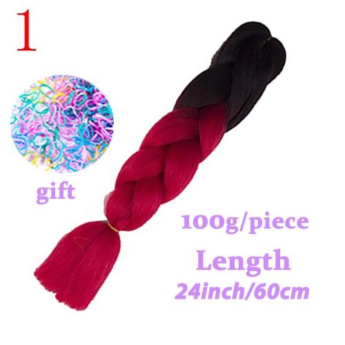 MISS WIG Jumb Braiding Synthetic Hair 88Colors Available 24Inch Crochet Blonde Hair For Women Extensions Jumbo Braids Hairstyles