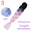 MISS WIG Jumb Braiding Synthetic Hair 88Colors Available 24Inch Crochet Blonde Hair For Women Extensions Jumbo Braids Hairstyles