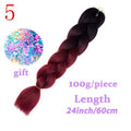 MISS WIG Jumb Braiding Synthetic Hair 88Colors Available 24Inch Crochet Blonde Hair For Women Extensions Jumbo Braids Hairstyles