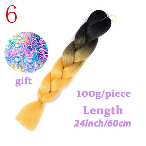 MISS WIG Jumb Braiding Synthetic Hair 88Colors Available 24Inch Crochet Blonde Hair For Women Extensions Jumbo Braids Hairstyles