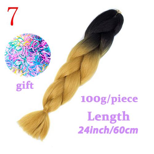 MISS WIG Jumb Braiding Synthetic Hair 88Colors Available 24Inch Crochet Blonde Hair For Women Extensions Jumbo Braids Hairstyles
