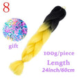 MISS WIG Jumb Braiding Synthetic Hair 88Colors Available 24Inch Crochet Blonde Hair For Women Extensions Jumbo Braids Hairstyles