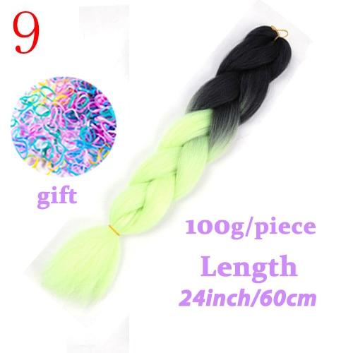 MISS WIG Jumb Braiding Synthetic Hair 88Colors Available 24Inch Crochet Blonde Hair For Women Extensions Jumbo Braids Hairstyles