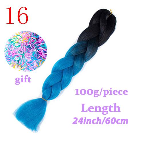 MISS WIG Jumb Braiding Synthetic Hair 88Colors Available 24Inch Crochet Blonde Hair For Women Extensions Jumbo Braids Hairstyles