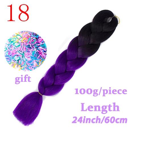 MISS WIG Jumb Braiding Synthetic Hair 88Colors Available 24Inch Crochet Blonde Hair For Women Extensions Jumbo Braids Hairstyles
