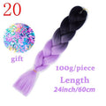 MISS WIG Jumb Braiding Synthetic Hair 88Colors Available 24Inch Crochet Blonde Hair For Women Extensions Jumbo Braids Hairstyles