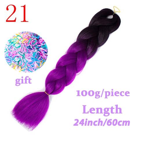 MISS WIG Jumb Braiding Synthetic Hair 88Colors Available 24Inch Crochet Blonde Hair For Women Extensions Jumbo Braids Hairstyles