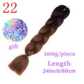MISS WIG Jumb Braiding Synthetic Hair 88Colors Available 24Inch Crochet Blonde Hair For Women Extensions Jumbo Braids Hairstyles