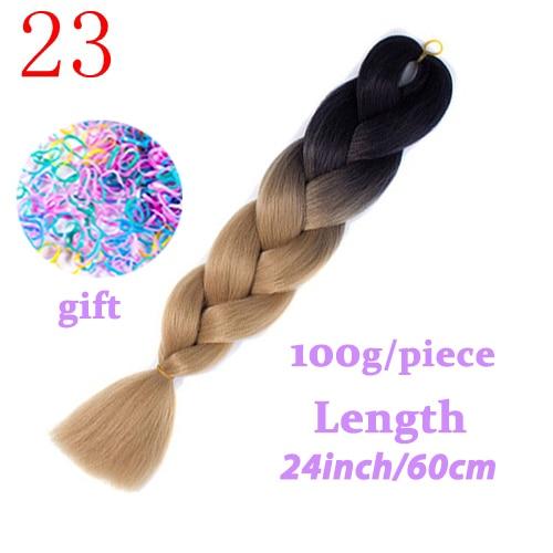 MISS WIG Jumb Braiding Synthetic Hair 88Colors Available 24Inch Crochet Blonde Hair For Women Extensions Jumbo Braids Hairstyles