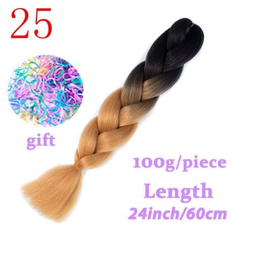 MISS WIG Jumb Braiding Synthetic Hair 88Colors Available 24Inch Crochet Blonde Hair For Women Extensions Jumbo Braids Hairstyles