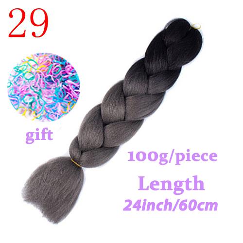 MISS WIG Jumb Braiding Synthetic Hair 88Colors Available 24Inch Crochet Blonde Hair For Women Extensions Jumbo Braids Hairstyles