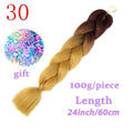 MISS WIG Jumb Braiding Synthetic Hair 88Colors Available 24Inch Crochet Blonde Hair For Women Extensions Jumbo Braids Hairstyles