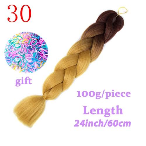 MISS WIG Jumb Braiding Synthetic Hair 88Colors Available 24Inch Crochet Blonde Hair For Women Extensions Jumbo Braids Hairstyles