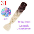MISS WIG Jumb Braiding Synthetic Hair 88Colors Available 24Inch Crochet Blonde Hair For Women Extensions Jumbo Braids Hairstyles