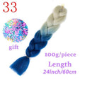 MISS WIG Jumb Braiding Synthetic Hair 88Colors Available 24Inch Crochet Blonde Hair For Women Extensions Jumbo Braids Hairstyles