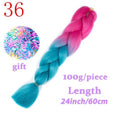 MISS WIG Jumb Braiding Synthetic Hair 88Colors Available 24Inch Crochet Blonde Hair For Women Extensions Jumbo Braids Hairstyles