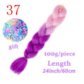 MISS WIG Jumb Braiding Synthetic Hair 88Colors Available 24Inch Crochet Blonde Hair For Women Extensions Jumbo Braids Hairstyles