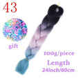 MISS WIG Jumb Braiding Synthetic Hair 88Colors Available 24Inch Crochet Blonde Hair For Women Extensions Jumbo Braids Hairstyles
