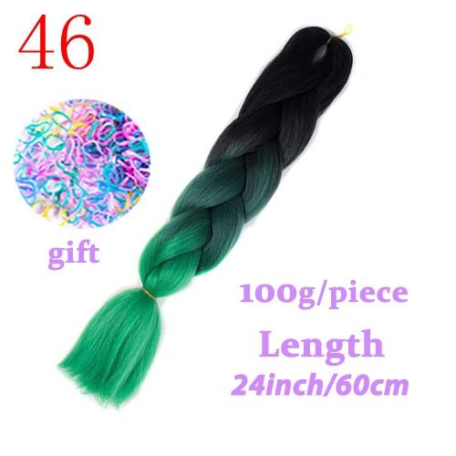 MISS WIG Jumb Braiding Synthetic Hair 88Colors Available 24Inch Crochet Blonde Hair For Women Extensions Jumbo Braids Hairstyles