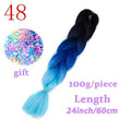 MISS WIG Jumb Braiding Synthetic Hair 88Colors Available 24Inch Crochet Blonde Hair For Women Extensions Jumbo Braids Hairstyles