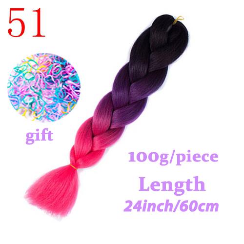 MISS WIG Jumb Braiding Synthetic Hair 88Colors Available 24Inch Crochet Blonde Hair For Women Extensions Jumbo Braids Hairstyles