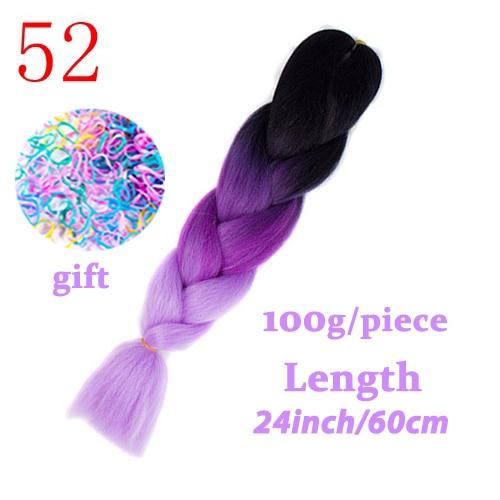 MISS WIG Jumb Braiding Synthetic Hair 88Colors Available 24Inch Crochet Blonde Hair For Women Extensions Jumbo Braids Hairstyles
