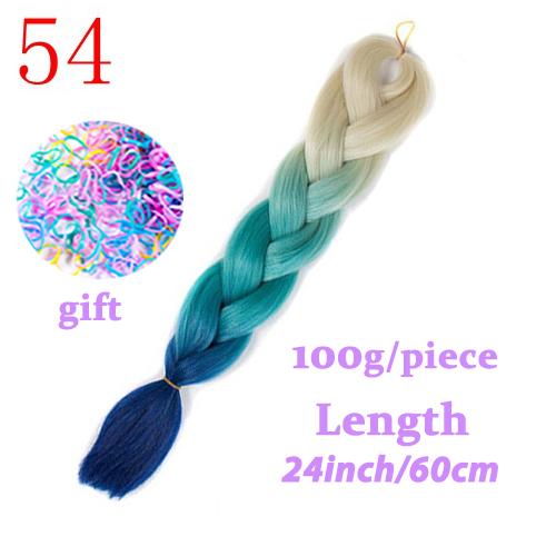 MISS WIG Jumb Braiding Synthetic Hair 88Colors Available 24Inch Crochet Blonde Hair For Women Extensions Jumbo Braids Hairstyles