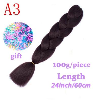 MISS WIG Jumb Braiding Synthetic Hair 88Colors Available 24Inch Crochet Blonde Hair For Women Extensions Jumbo Braids Hairstyles
