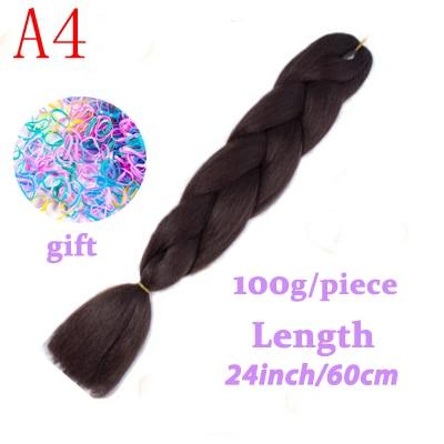 MISS WIG Jumb Braiding Synthetic Hair 88Colors Available 24Inch Crochet Blonde Hair For Women Extensions Jumbo Braids Hairstyles