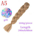 MISS WIG Jumb Braiding Synthetic Hair 88Colors Available 24Inch Crochet Blonde Hair For Women Extensions Jumbo Braids Hairstyles