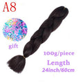 MISS WIG Jumb Braiding Synthetic Hair 88Colors Available 24Inch Crochet Blonde Hair For Women Extensions Jumbo Braids Hairstyles