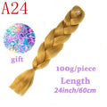MISS WIG Jumb Braiding Synthetic Hair 88Colors Available 24Inch Crochet Blonde Hair For Women Extensions Jumbo Braids Hairstyles