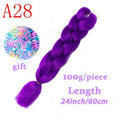 MISS WIG Jumb Braiding Synthetic Hair 88Colors Available 24Inch Crochet Blonde Hair For Women Extensions Jumbo Braids Hairstyles