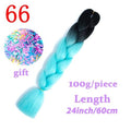 MISS WIG Jumb Braiding Synthetic Hair 88Colors Available 24Inch Crochet Blonde Hair For Women Extensions Jumbo Braids Hairstyles