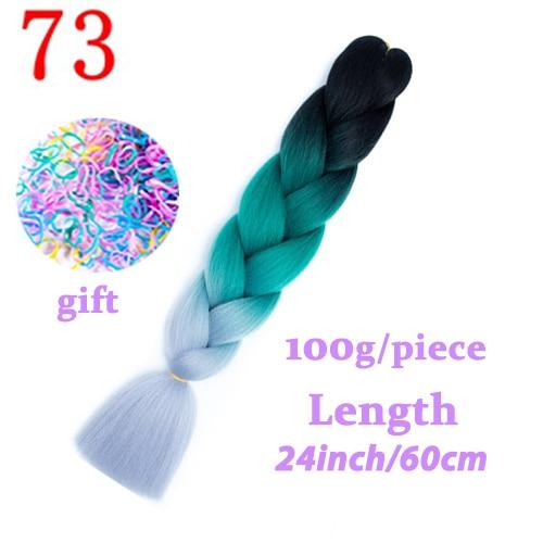 MISS WIG Jumb Braiding Synthetic Hair 88Colors Available 24Inch Crochet Blonde Hair For Women Extensions Jumbo Braids Hairstyles
