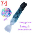 MISS WIG Jumb Braiding Synthetic Hair 88Colors Available 24Inch Crochet Blonde Hair For Women Extensions Jumbo Braids Hairstyles
