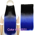 TOPREETY Heat Resistant B5 Synthetic Hair Fiber 28" 70cm 130gr Straight 5 Clips on clip in Hair Extensions 30 Colors Available