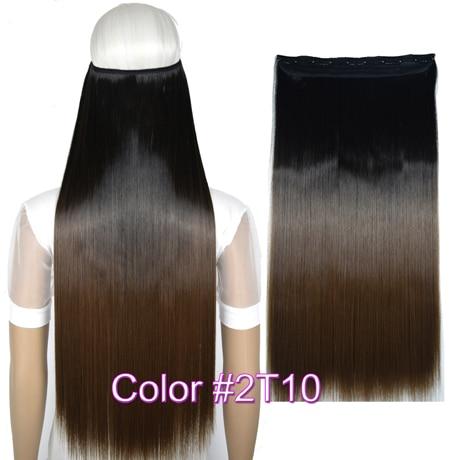 TOPREETY Heat Resistant B5 Synthetic Hair Fiber 28" 70cm 130gr Straight 5 Clips on clip in Hair Extensions 30 Colors Available