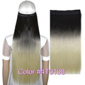 TOPREETY Heat Resistant B5 Synthetic Hair Fiber 28" 70cm 130gr Straight 5 Clips on clip in Hair Extensions 30 Colors Available