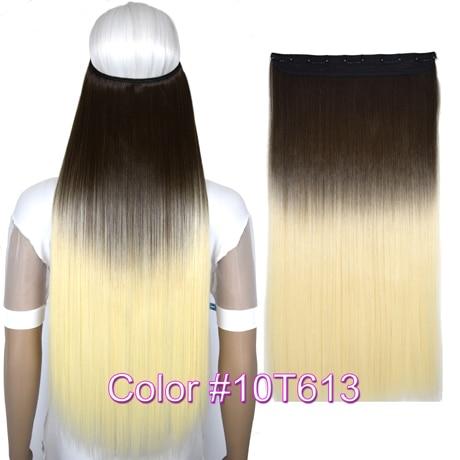 TOPREETY Heat Resistant B5 Synthetic Hair Fiber 28" 70cm 130gr Straight 5 Clips on clip in Hair Extensions 30 Colors Available