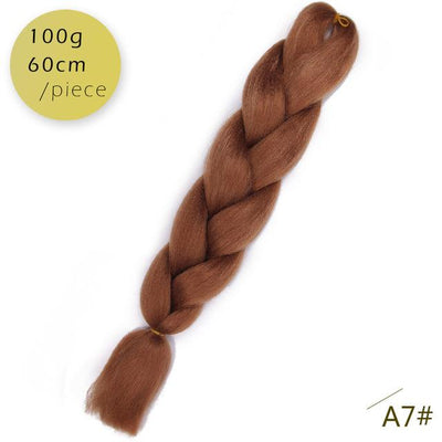 Spring sunshine 1 5PCS 24inch Jumbo Braid Hair Yaki Soft Hair Ombre Crochet Braiding Synthetic Hair Extension For Braids Pink