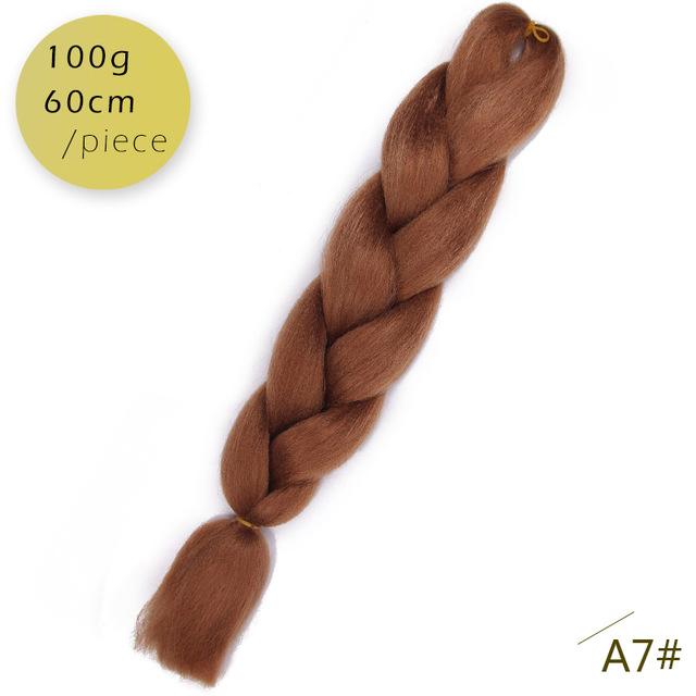 Spring sunshine 1 5PCS 24inch Jumbo Braid Hair Yaki Soft Hair Ombre Crochet Braiding Synthetic Hair Extension For Braids Pink